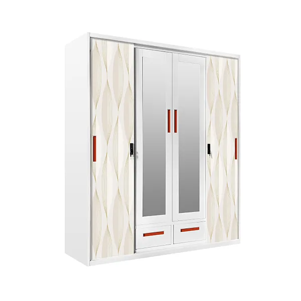Metal Handle Wardrobe