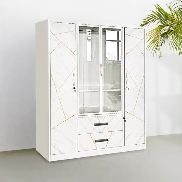 White Steel Wardrobe