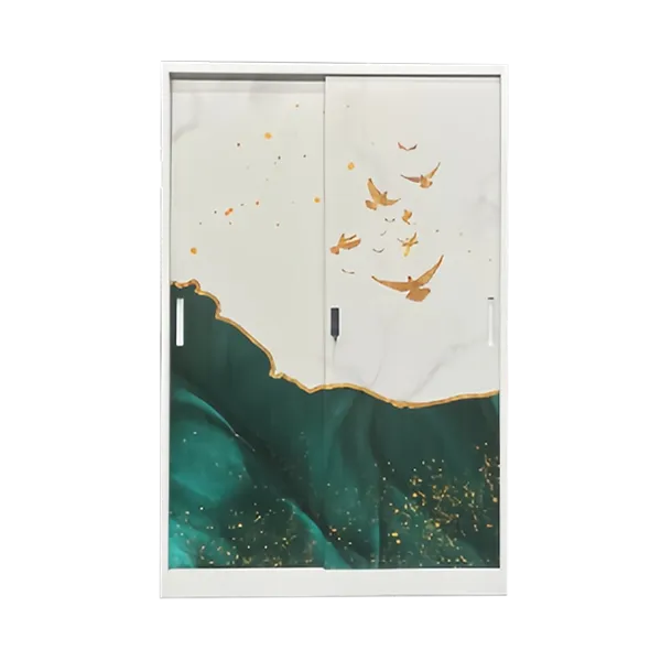 Green Printed wardrobe