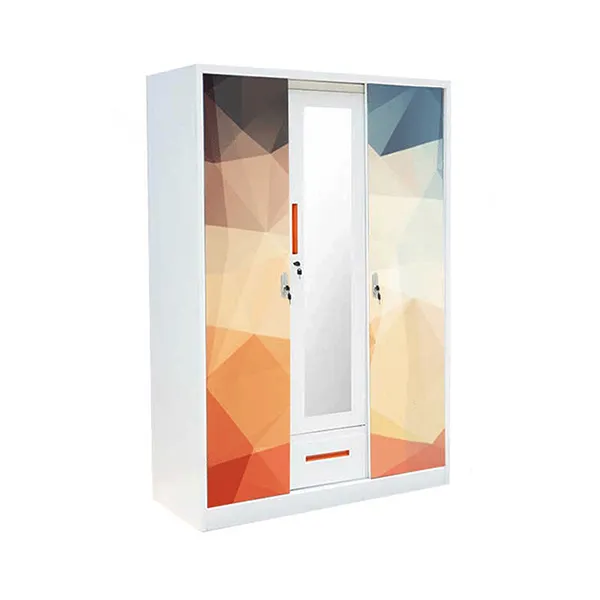 3 Door Metal Wardrobe