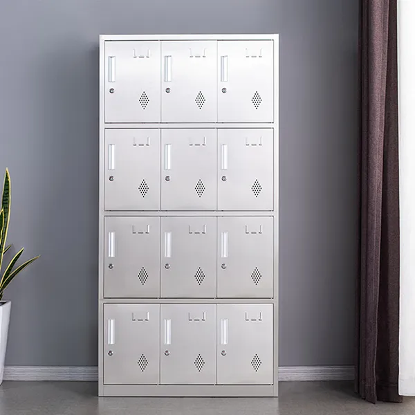 Stainless Steel 12 Locker Cabinet