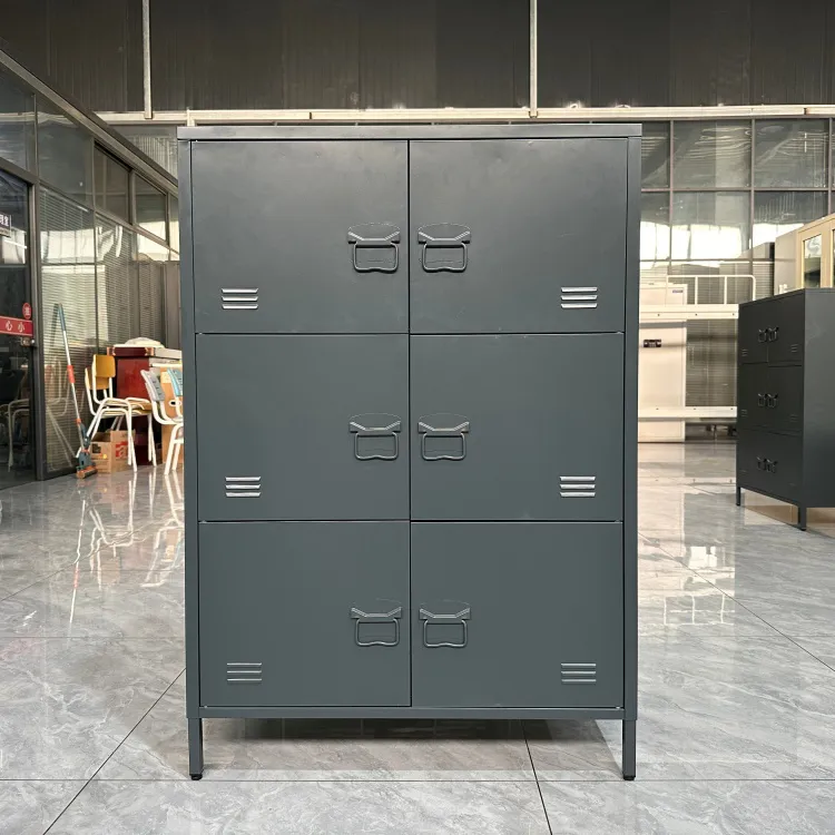Household High Foot 6 Door With Invisibility Laminate Cabinet 1